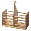 Decopatent® Bestek Organizer - Bamboe hout - 2 grote vakken - Keuken