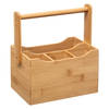 Decopatent® Bestek Organizer - Bamboe hout - 4 vakken - Keuken