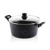 Westinghouse Kookpan Black Marble - ø 28 cm / 8.5 liter - standaard anti-aanbaklaag