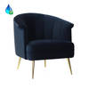 Bronx71 Velvet fauteuil Amy donkerblauw.