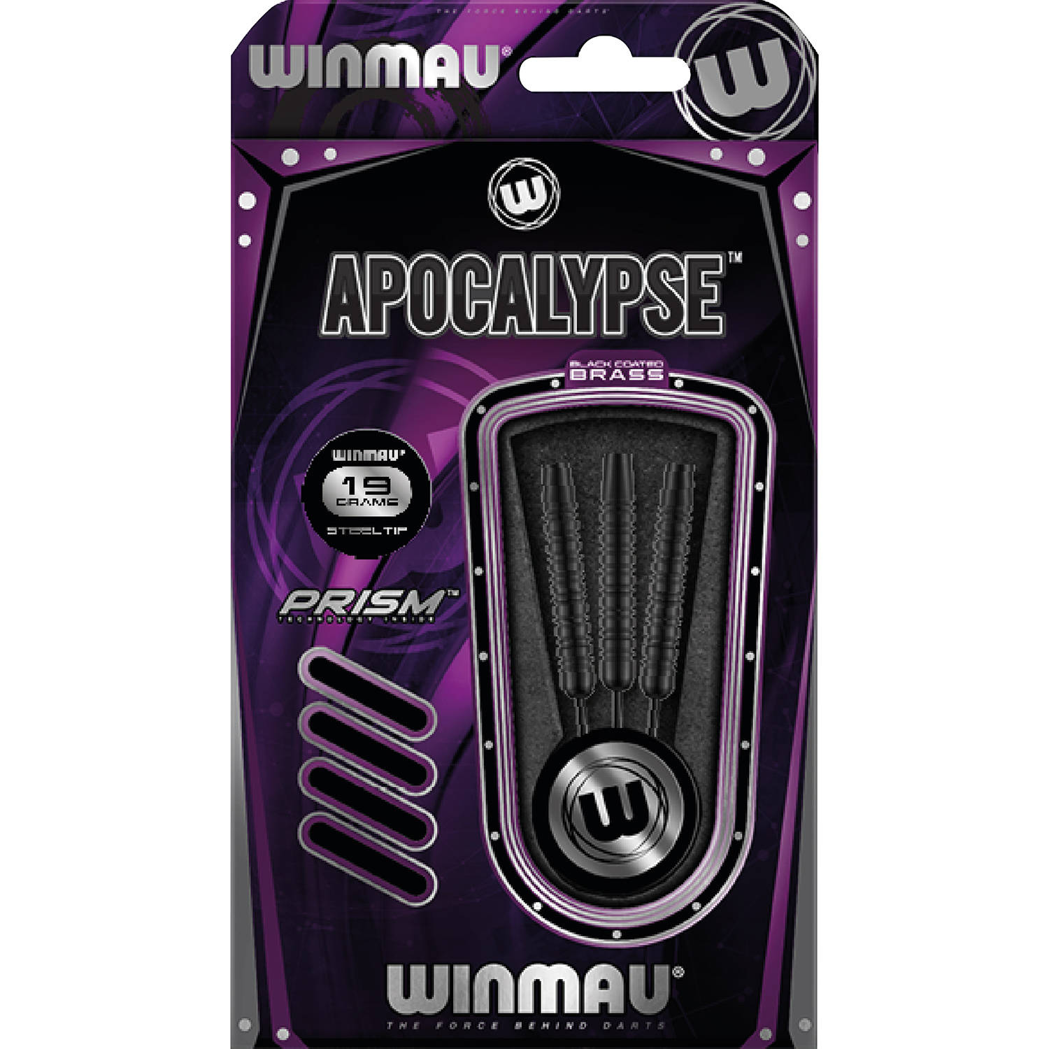 Winmau Apocalypse Brass Darts Black Coated 19 Gr