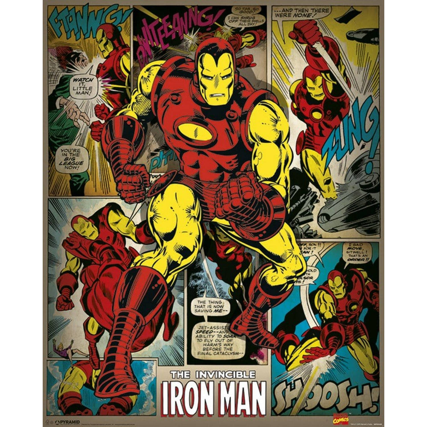 Marvel Comics Iron Man Retro 16 x 20 Inches Mini Poster