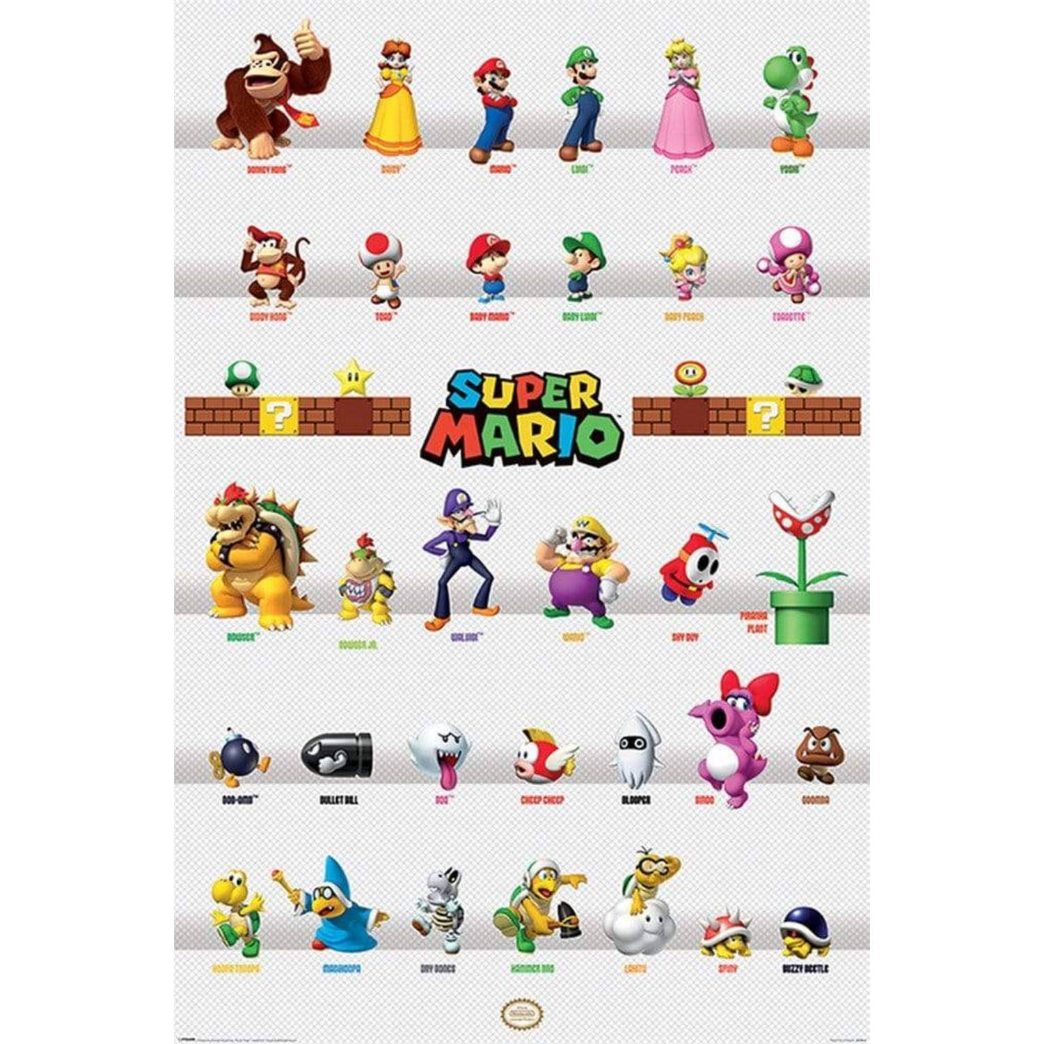 Super Mario Poster Pack Character Parade 61 x 91 cm (5)