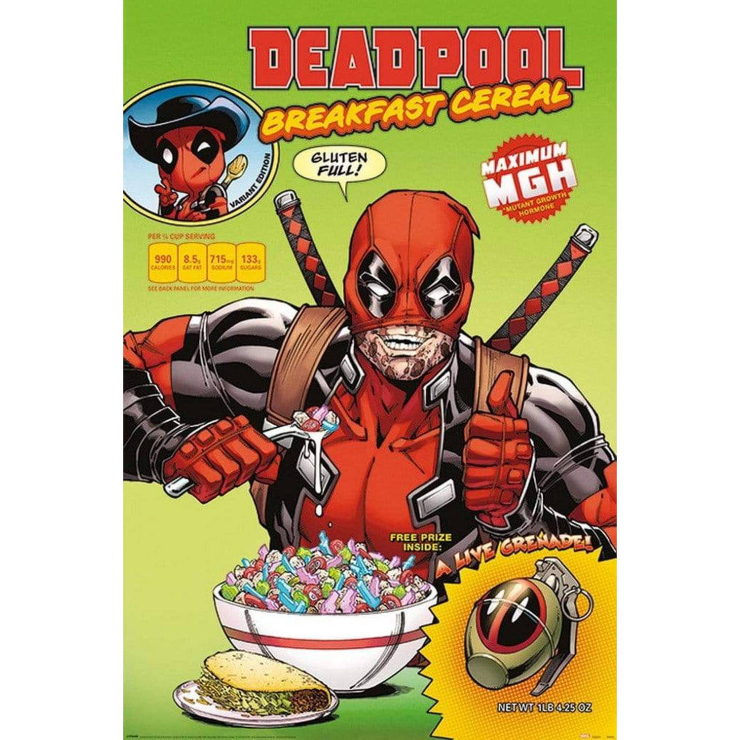 Poster Deadpool Cereal 61x91,5cm