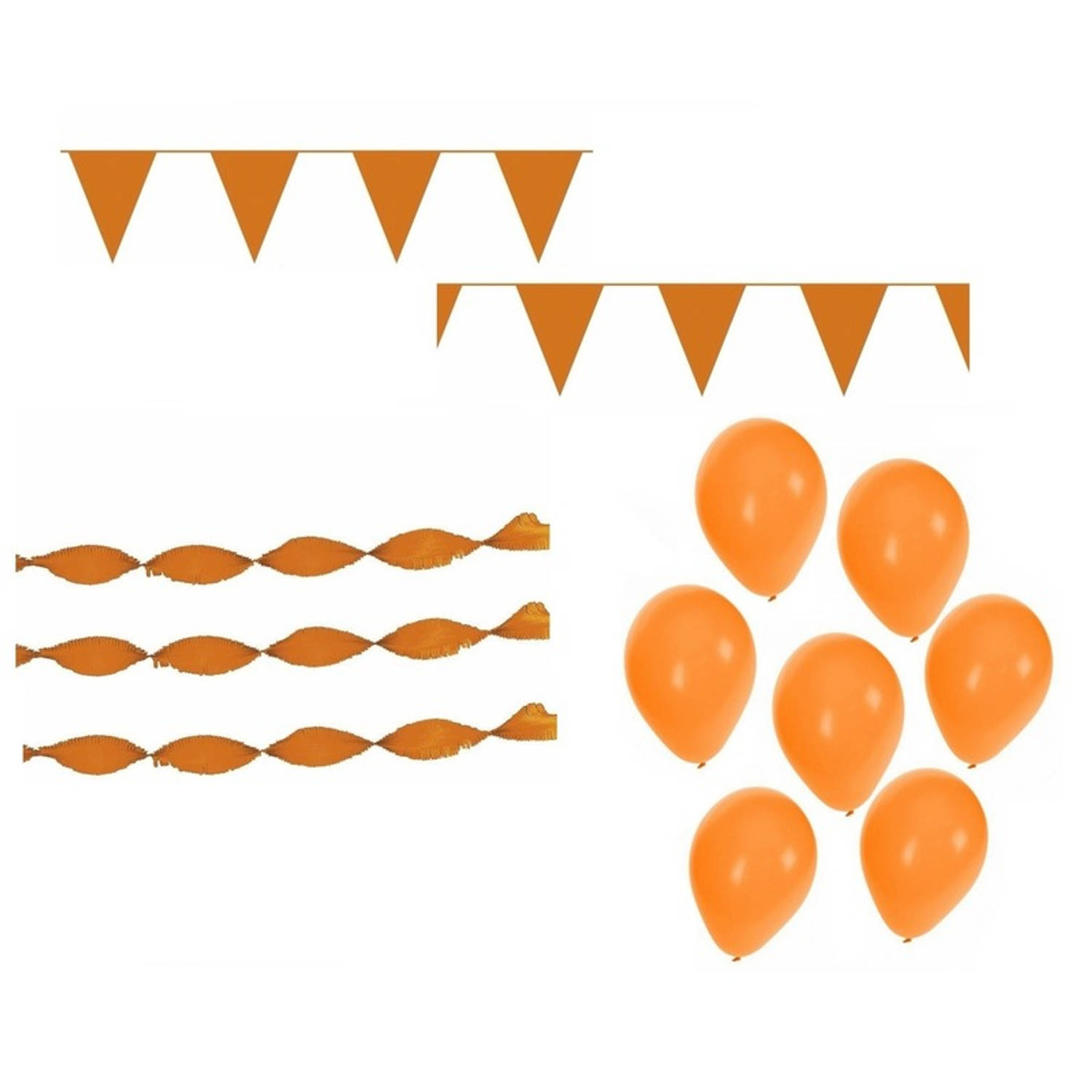 Oranje Koningsdag versiering feestpakket - Feestpakketten
