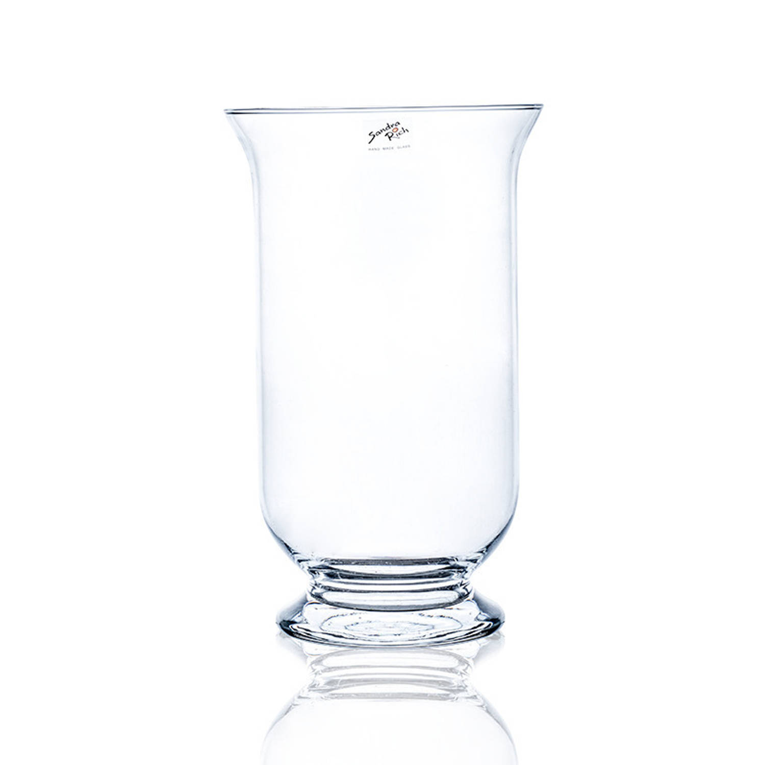 Bloemenvaas/vazen van transparant glas 39.5 x 22 cm - Vazen