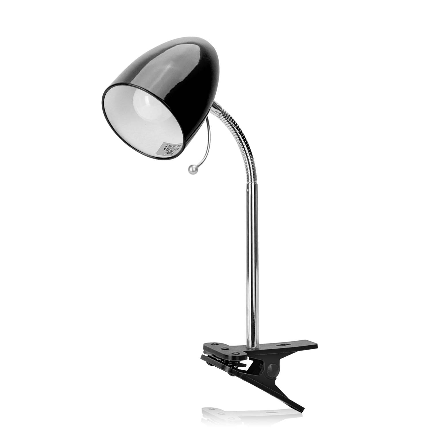 wang Hubert Hudson Mevrouw Aigostar LED klemlamp - E27 fitting - Zwart - Excl. lampje | Blokker