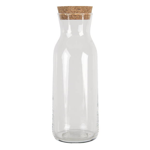 Clayre & Eef Karaf 1000 ml Glas Waterkan Transparant Waterkan