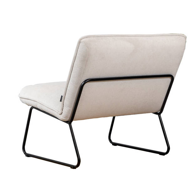 Bronx71 Scandinavische fauteuil Merle off white stof gemêleerd.