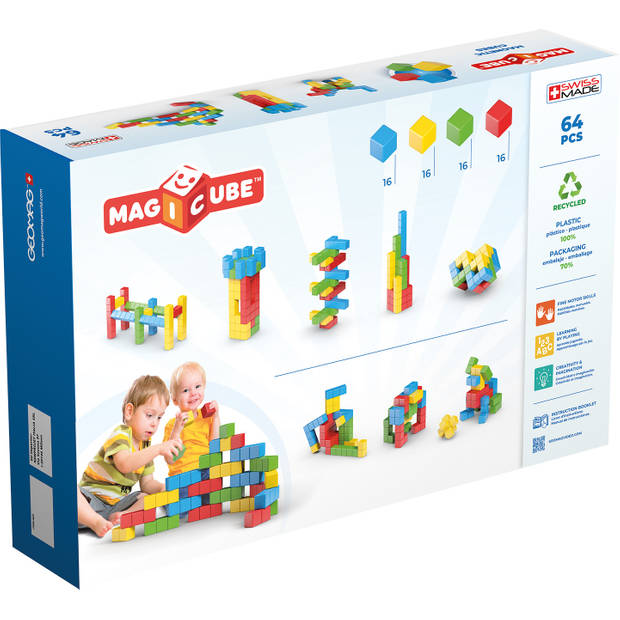 Geomag MagiCube Full Color Recycled Try me 64 delig