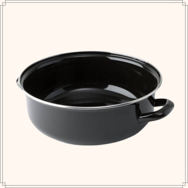 OTIX Braadpan Inductie - Met deksel - Emaille - 6 liter - 28 cm - Alle Warmtebronnen - Staal