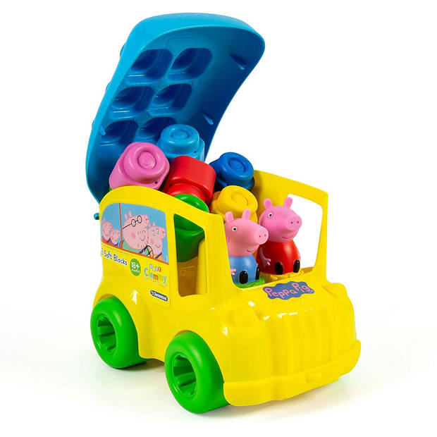 Clementoni blokkenbus Peppa Pig 11-delig