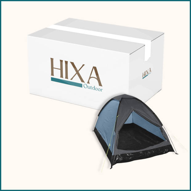 HIXA Tent - 1 Persoons - festivaltent - Blauw - Glow In The Dark - 200x120x100 cm - Polyester