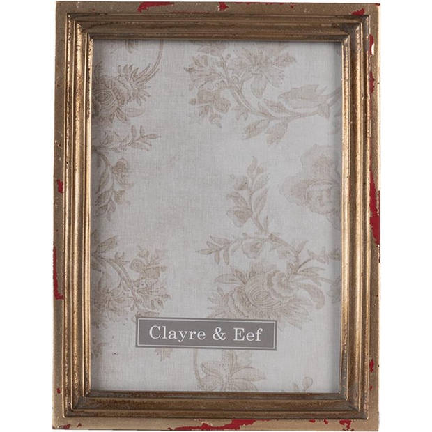 Clayre & Eef Goude Fotolijst 15*3*20 cm / 13*18 cm 2F0825