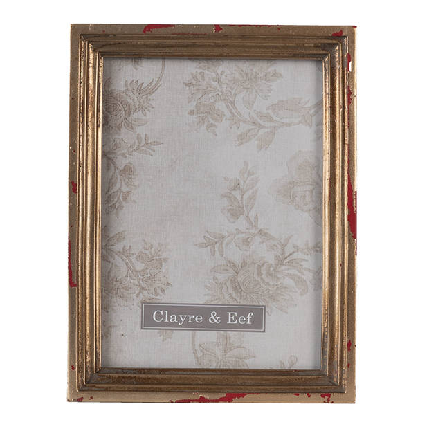 Clayre & Eef Goude Fotolijst 15*3*20 cm / 13*18 cm 2F0825