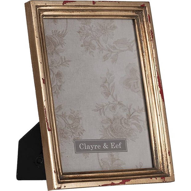 Clayre & Eef Goude Fotolijst 15*3*20 cm / 13*18 cm 2F0825