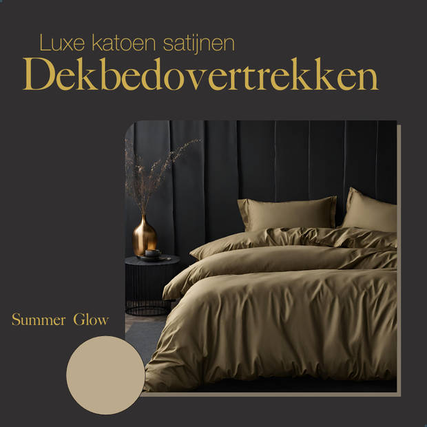 Ten Cate Premium Katoensatijnen Dekbedovertrek 140x200/220 - Glow