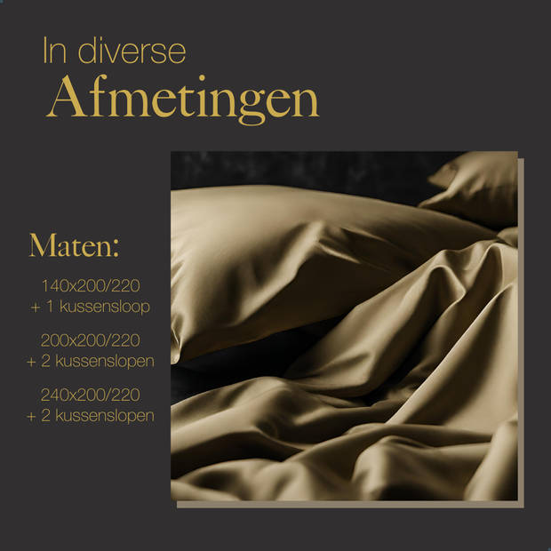 Ten Cate Premium Katoensatijnen Dekbedovertrek 140x200/220 - Glow