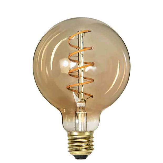 Highlight Lamp LED G95 4W 180LM 2200K Dimbaar Amber