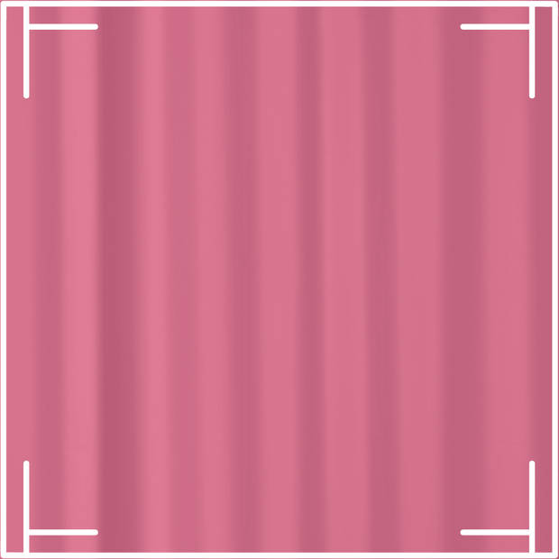 MARBEAUX Roze Douchegordijn - met Ringen - 180x200 cm - Polyester