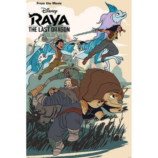 Poster Raya and the Last Dragon Jumping Into Action 61x91,5cm