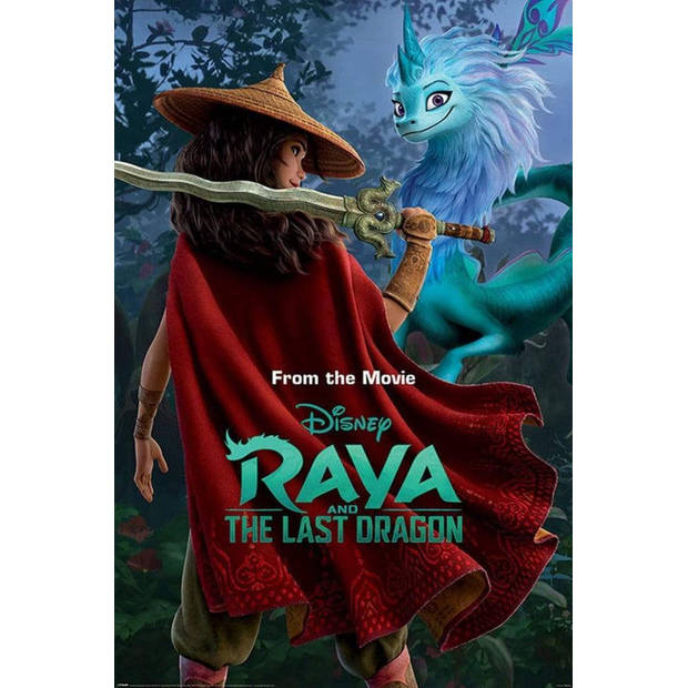 Poster Raya and the Last Dragon Warrior in the Wild 61x91,5cm