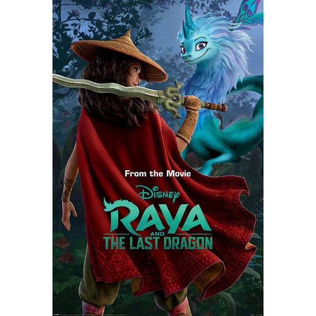 Poster Raya and the Last Dragon Warrior in the Wild 61x91,5cm