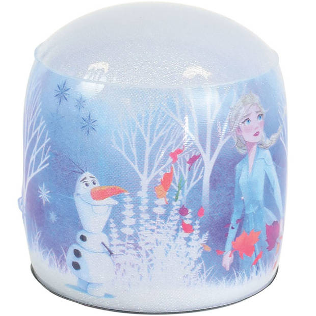 Disney Frozen opblaasbare lamp meisjes 15 x 13 cm wit/multicolor