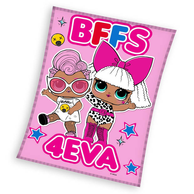 LOL Surprise! Fleecedeken BFFS 4EVA - 110 x 140 cm - Polyester