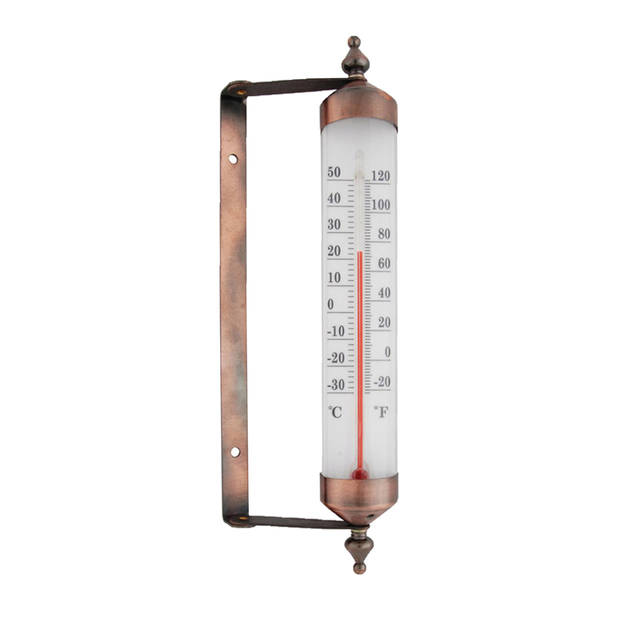 Buiten wand thermometer metaal 25 cm - Buitenthermometers