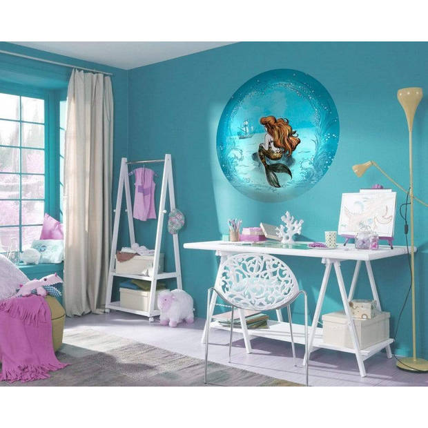Fotobehang - Ariel Dreaming 125x125cm - Rond - Vliesbehang - Zelfklevend