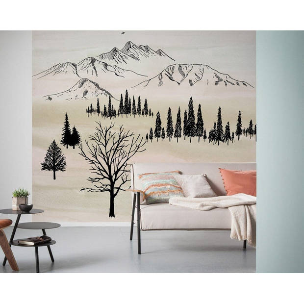 Fotobehang - Backcountry 300x280cm - Vliesbehang