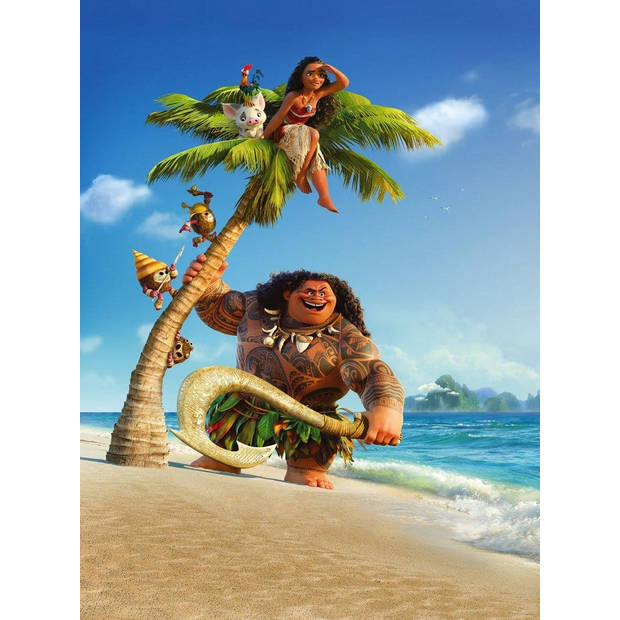 Fotobehang - Moana and Maui 184x248cm - Vliesbehang