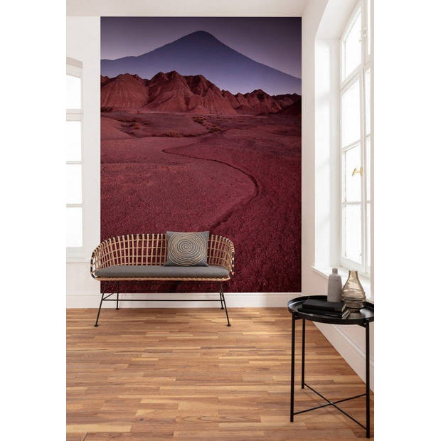 Fotobehang - Red Mountain Desert 200x280cm - Vliesbehang