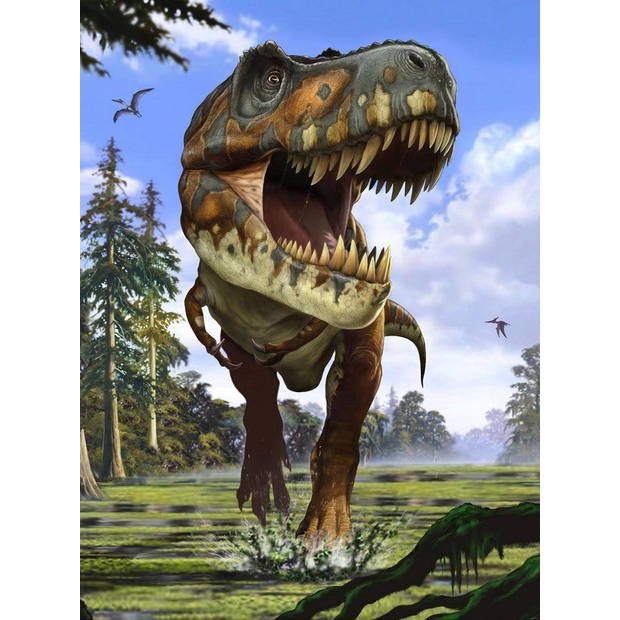 Fotobehang - Tyrannosaurus Rex 184x248cm - Vliesbehang