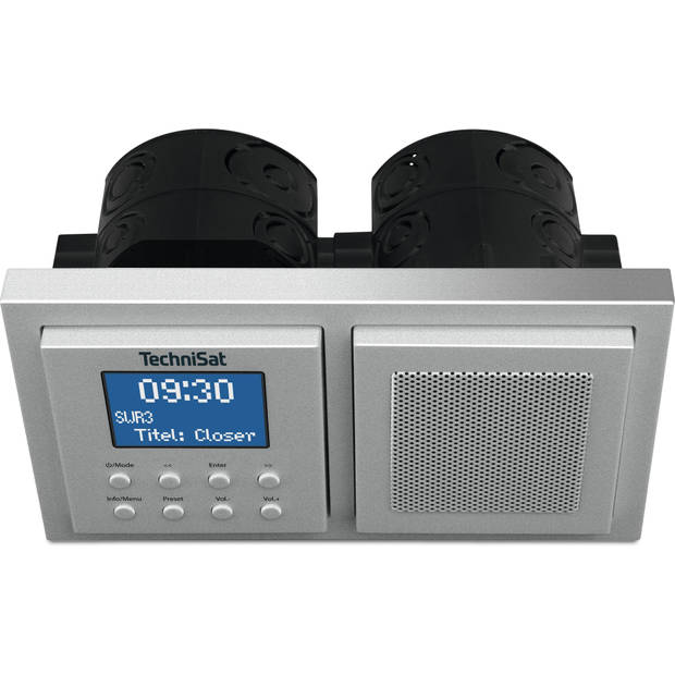 Technisat Digitradio UP1 - inbouw DAB+ en FM radio met bluetooth - zilver