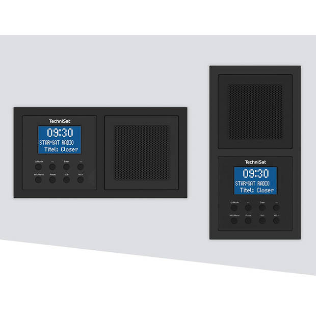 Technisat Digitradio UP1 - inbouw DAB+ en FM radio met bluetooth - zwart