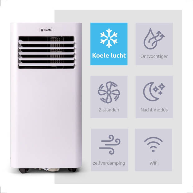 BluMill Smart Air conditioner met Wifi (7000BTU)