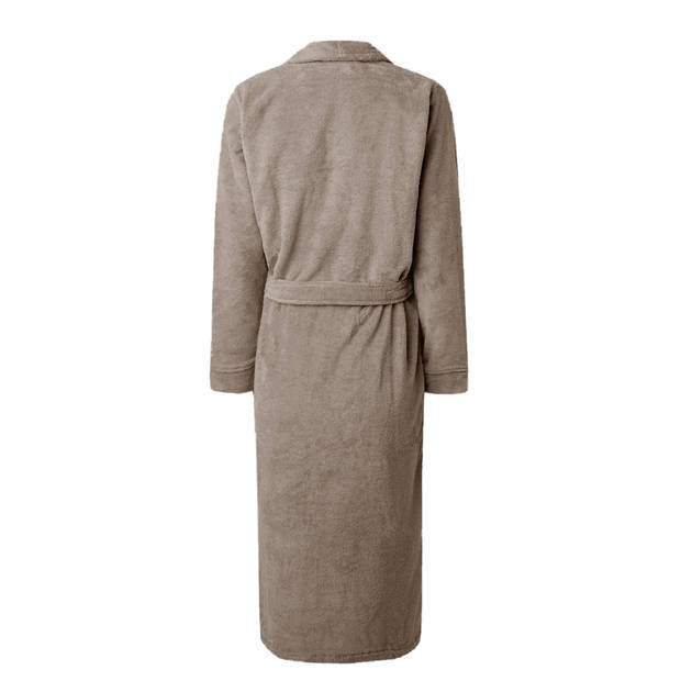 LINNICK Pure Badjas Velours - taupe - XXL