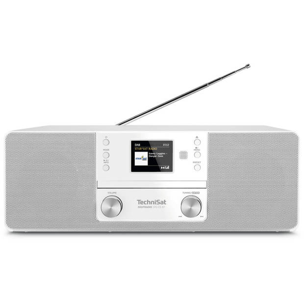 Technisat Digitradio 370 CD BT - DAB+ radio met CD speler - wit