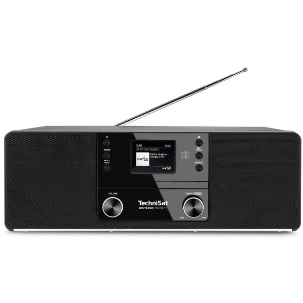 Technisat Digitradio 370 CD BT - DAB+ radio met CD speler - zwart