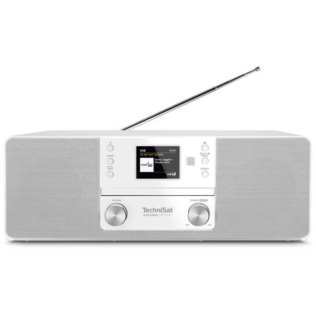 Technisat Digitradio 370 CD IR - DAB+ internetradio met CD speler - wit