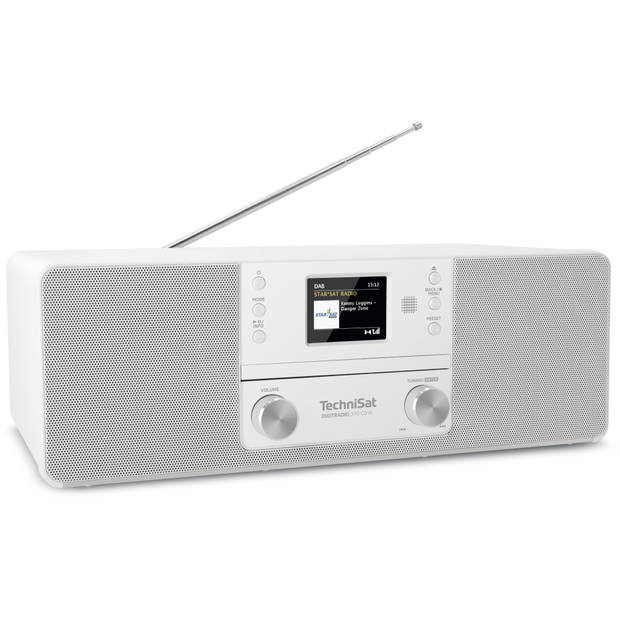Technisat Digitradio 370 CD IR - DAB+ internetradio met CD speler - wit
