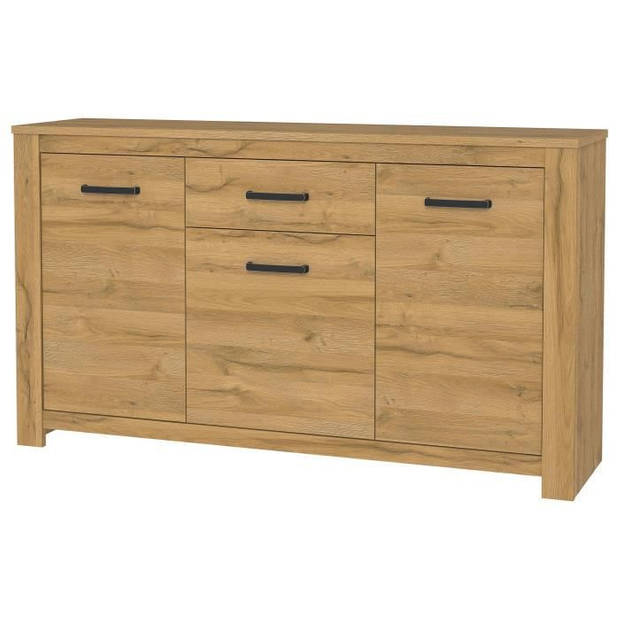 HAVANNA Klassiek landelijk dressoir van laag eikenhout - L 161 cm