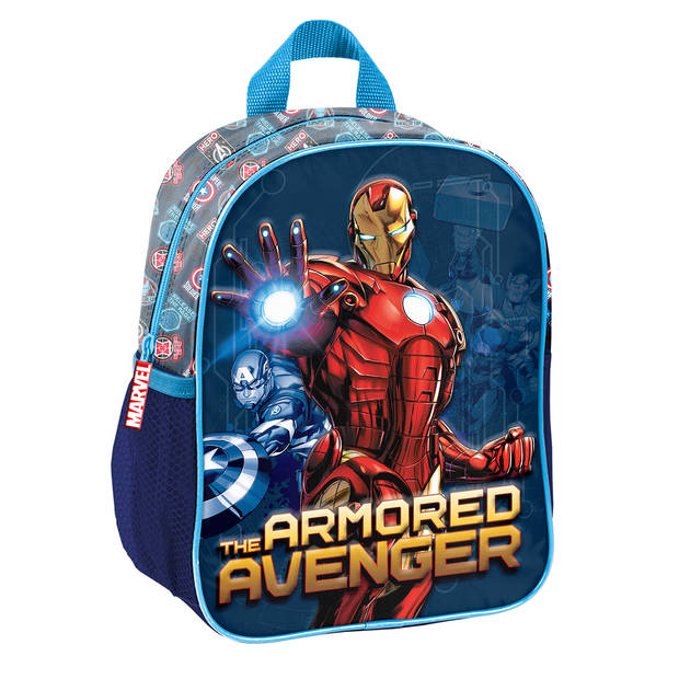 Marvel Avengers Peuterrugzak Armored 3D - 28 x 22 x 10 cm - Polyester