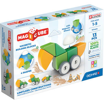 Geomag MagiCube 4 Shapes Recycled Wheels 13 delig