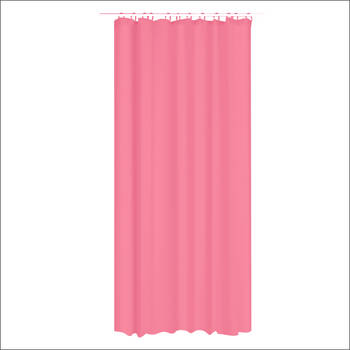 MARBEAUX Roze Douchegordijn - met Ringen - 180x200 cm - Polyester