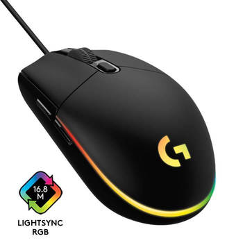 Logitech - G203 LightSync RGB Gaming Mouse - Zwart