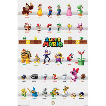 Poster Super Mario Character Parade 61x91,5cm