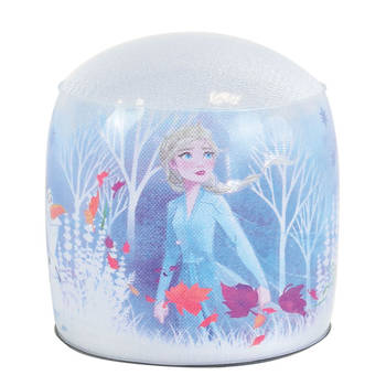 Disney Frozen opblaasbare lamp meisjes 15 x 13 cm wit/multicolor